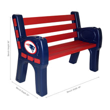 Load image into Gallery viewer, New England Patriots Park Bench