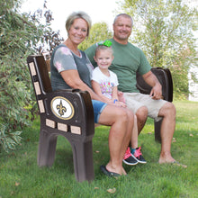 Load image into Gallery viewer, New Orleans Saints Park Bench