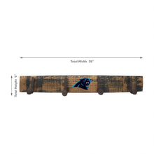 Load image into Gallery viewer, Carolina Panthers Oak Coat Rack