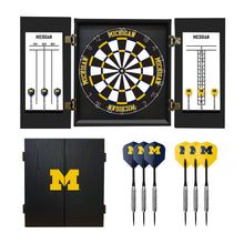 Load image into Gallery viewer, Michigan Wolverines Fan's Choice Dartboard Set