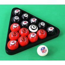 Load image into Gallery viewer, Kansas City Chiefs Billiard Balls with Numbers