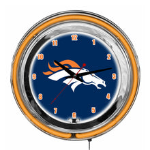 Load image into Gallery viewer, Denver Broncos 14" Neon Clock