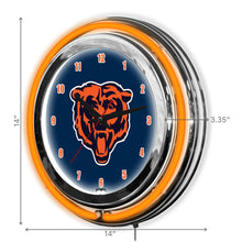 Load image into Gallery viewer, Chicago Bears 14" Neon Clock