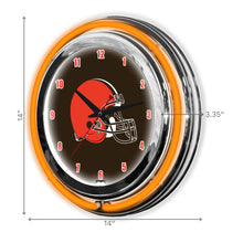 Load image into Gallery viewer, Cleveland Browns 14" Neon Clock