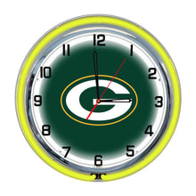 Load image into Gallery viewer, Green Bay Packers 18" Neon Clock