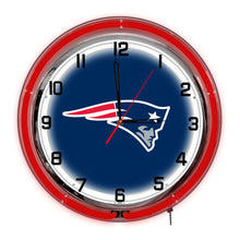 Load image into Gallery viewer, New England Patriots 18" Neon Clock