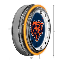 Load image into Gallery viewer, Chicago Bears 18" Neon Clock