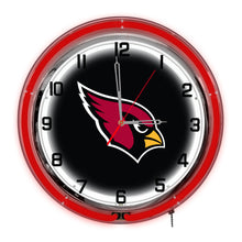 Load image into Gallery viewer, Arizona Cardinals 18" Neon Clock