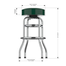Load image into Gallery viewer, Green Bay Packers 30" Chrome Bar Stool