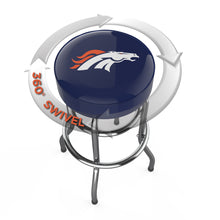 Load image into Gallery viewer, Denver Broncos 30" Chrome Bar Stool
