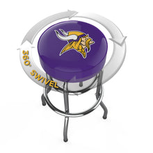 Load image into Gallery viewer, Minnesota Vikings 30" Chrome Bar Stool