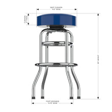 Load image into Gallery viewer, Indianapolis Colts 30" Chrome Bar Stool