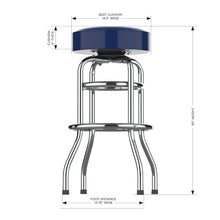 Load image into Gallery viewer, Tennessee Titans 30" Chrome Bar Stool