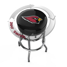 Load image into Gallery viewer, Arizona Cardinals 30" Chrome Bar Stool