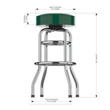 Load image into Gallery viewer, New York Jets 30" Chrome Bar Stool