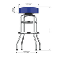 Load image into Gallery viewer, Los Angeles Rams 30" Chrome Bar Stool