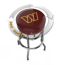 Load image into Gallery viewer, Washington Commanders 30" Chrome Bar Stool