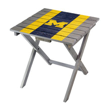 Load image into Gallery viewer, Michigan Wolverines Folding Adirondack Table