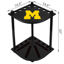 Load image into Gallery viewer, Michigan Wolverines Corner Cue Rack