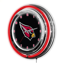 Load image into Gallery viewer, Arizona Cardinals 14" Neon Clock