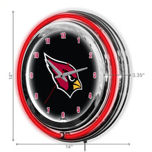 Load image into Gallery viewer, Arizona Cardinals 14" Neon Clock
