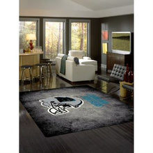 Load image into Gallery viewer, Carolina Panthers Distressed Rug