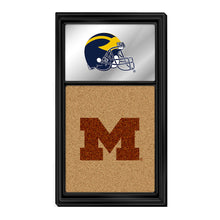 Load image into Gallery viewer, Michigan Wolverines: Dual Logo - Mirrored Cork Note Board Default Title