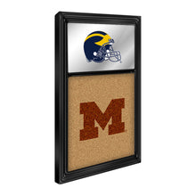 Load image into Gallery viewer, Michigan Wolverines: Dual Logo - Mirrored Cork Note Board Default Title