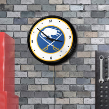 Load image into Gallery viewer, Buffalo Sabres: Retro Lighted Wall Clock Default Title