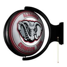 Load image into Gallery viewer, Alabama Crimson Tide: Al Logo - Original Round Rotating Lighted Wall Sign - The Fan-Brand