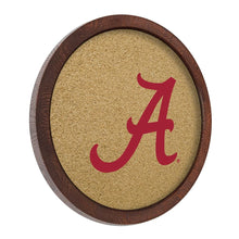 Load image into Gallery viewer, Alabama Crimson Tide: Logo - "Faux" Barrel Framed Cork Board - The Fan-Brand