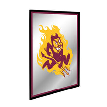 Load image into Gallery viewer, Arizona State Sun Devils: Mascot - Framed Mirrored Wall Sign - The Fan-Brand