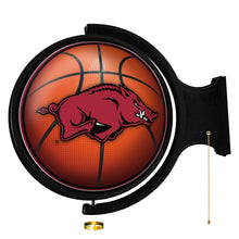 Load image into Gallery viewer, Arkansas Razorbacks: Basketball - Original Round Rotating Lighted Wall Sign - The Fan-Brand