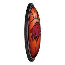 Load image into Gallery viewer, Arkansas Razorbacks: Basketball - Round Slimline Lighted Wall Sign - The Fan-Brand
