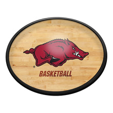 Load image into Gallery viewer, Arkansas Razorbacks: Hardwood - Oval Slimline Lighted Wall Sign - The Fan-Brand
