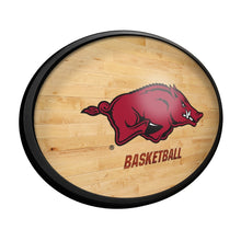 Load image into Gallery viewer, Arkansas Razorbacks: Hardwood - Oval Slimline Lighted Wall Sign - The Fan-Brand