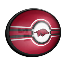 Load image into Gallery viewer, Arkansas Razorbacks: Oval Slimline Lighted Wall Sign - The Fan-Brand