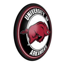 Load image into Gallery viewer, Arkansas Razorbacks: Round Slimline Lighted Wall Sign - The Fan-Brand
