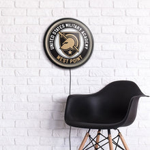 Load image into Gallery viewer, Army Black Knights: Athena's Helmet - Round Slimline Lighted Wall Sign - The Fan-Brand