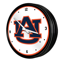 Load image into Gallery viewer, Auburn Tigers:  Retro Lighted Wall Clock - The Fan-Brand