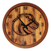 Load image into Gallery viewer, Boise State Broncos: Branded "Faux" Barrel Top Wall Clock - The Fan-Brand