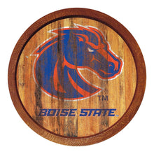 Load image into Gallery viewer, Boise State Broncos: Weathered "Faux" Barrel Top Sign - The Fan-Brand