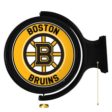 Load image into Gallery viewer, Boston Bruins: Original Round Rotating Lighted Wall Sign - The Fan-Brand