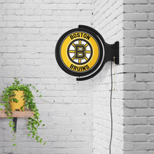Load image into Gallery viewer, Boston Bruins: Original Round Rotating Lighted Wall Sign - The Fan-Brand