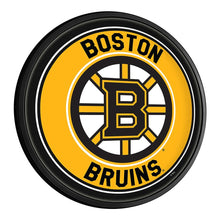 Load image into Gallery viewer, Boston Bruins: Round Slimline Lighted Wall Sign - The Fan-Brand