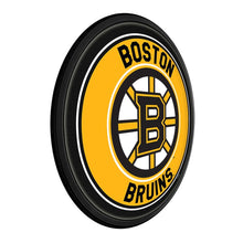 Load image into Gallery viewer, Boston Bruins: Round Slimline Lighted Wall Sign - The Fan-Brand