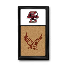 Load image into Gallery viewer, Boston College Eagles: BC - Dual Logo - Cork Note Board White