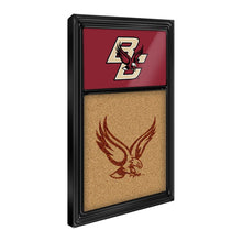 Load image into Gallery viewer, Boston College Eagles: BC - Dual Logo - Cork Note Board Maroon