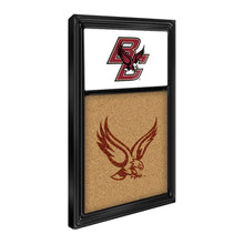 Load image into Gallery viewer, Boston College Eagles: BC - Dual Logo - Cork Note Board White