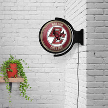 Load image into Gallery viewer, Boston College Eagles: Original Round Rotating Lighted Wall Sign - The Fan-Brand